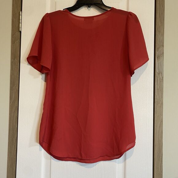 Van Heusen Blouse Womens Sz XS Career Officecore Corpcore Coral - Picture 3 of 8
